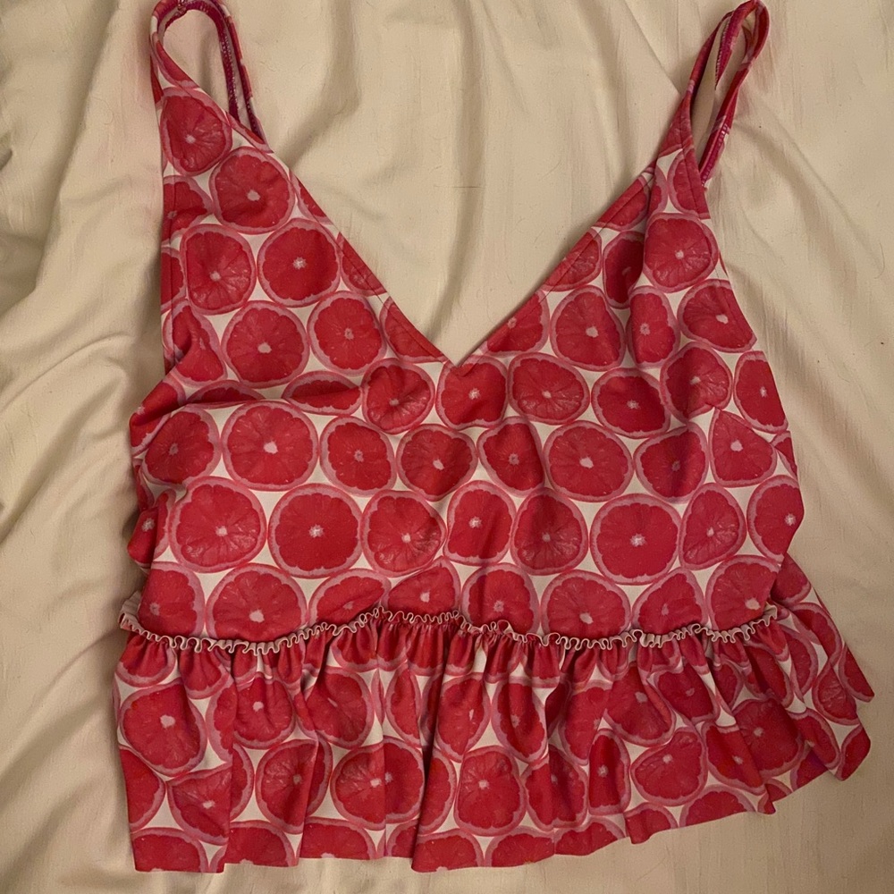 Kortni Jeane Grapefruit Peplum